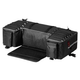 ATV Rear Storage Bag, 60L ATV Rear Cargo Storage Bag with Backrest & Waterproof Cover