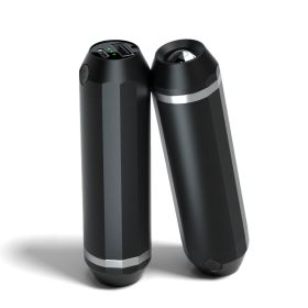 Pocket Heater With Split Magnetic And Flashlight Hand Warmers (Option: Black)